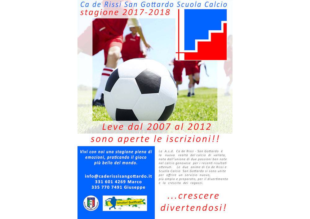 Iscriviti alla nostra scuola calcio